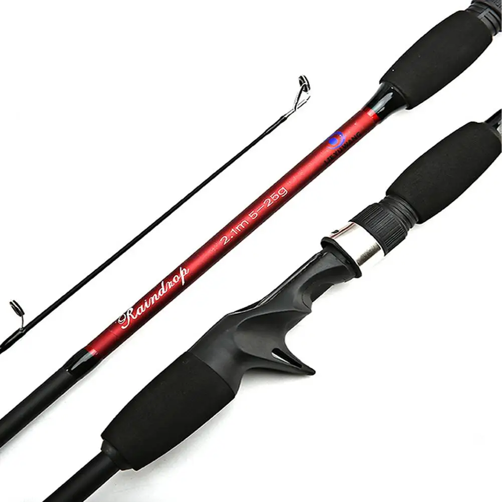 2.1m Lure Rod Spinning Fishing Rods On For Casting Lure Fishing Spinning Rod Ultralight Fishing Tackle Freshwater River Lake