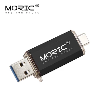 

2020 MORIC 2 in 1 USB Stick for Type C USB 3.0 OTG Pen Drive cel usb u disk 16 32 64 128 256GB USB Flash Drive free ship