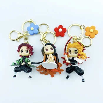 

Ghost Blade infinite Train animation surrounding Key chain Purgatorio Taro doll Keychain Charcoal Jielang your bean car Keyring