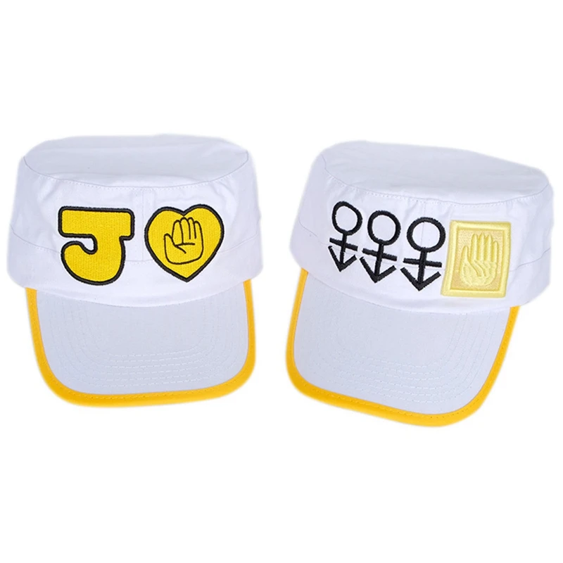 Аниме JoJo невероятное приключение Jotaro Kujo Joseph JOJO шляпа + значок анимация вокруг
