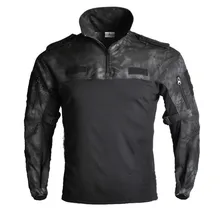 Уличная Мужская походная футболка военный камуфляж многоцветная тактическая рубашка Боевая Охота Кемпинг теплая ветрозащитная Водонепроницаемая рубашка