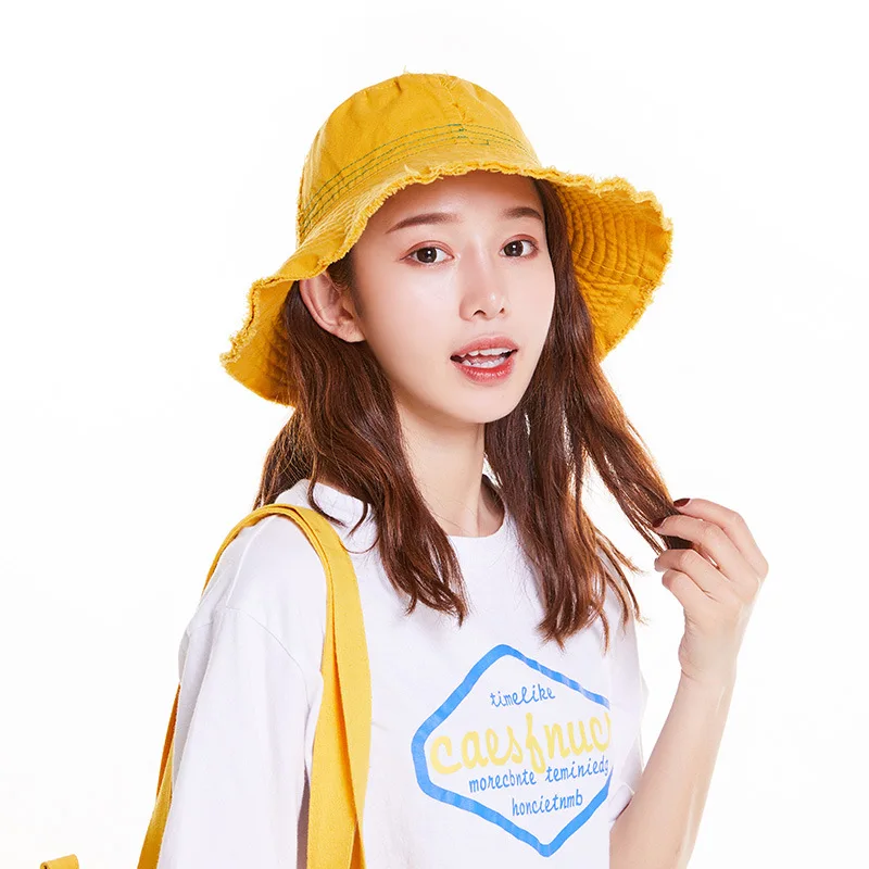 

Japanese-style Flash Cowboy Bucket Hat Children Spring And Summer Topee Cool Versatile Bucket Hat Foldable Washing Cloth Cap Men