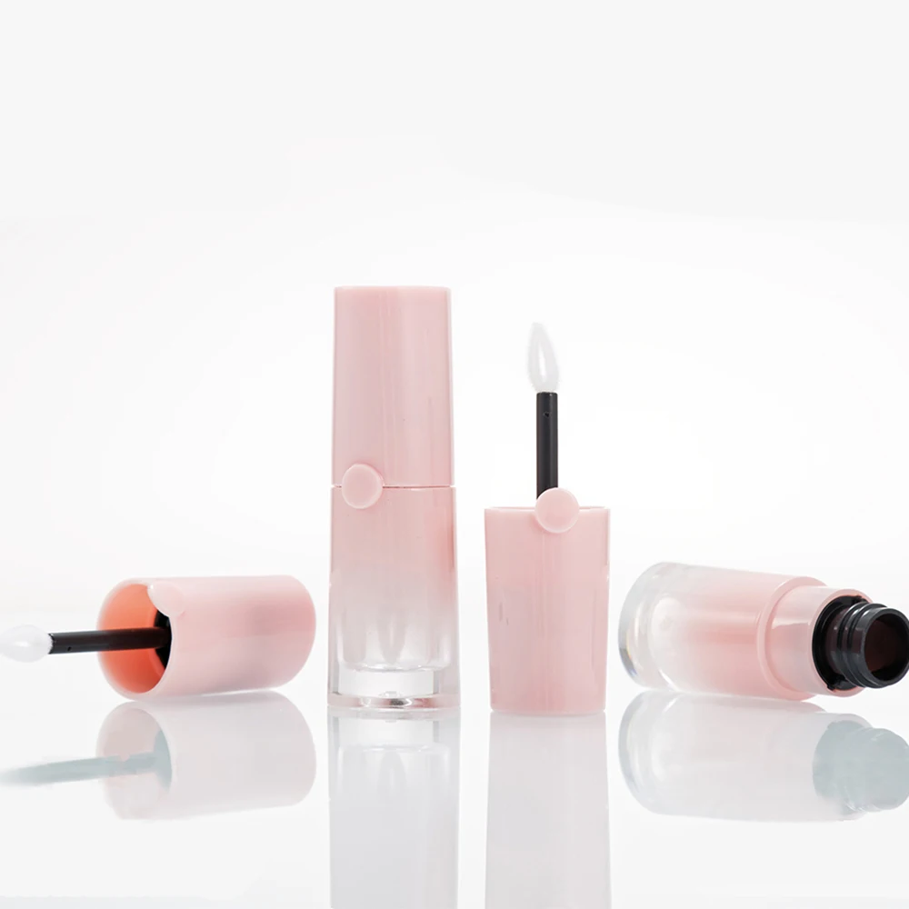 

6ml Lip Gloss Tube Gradient Pink Round Empty Handmade DIY Make-up Packaging