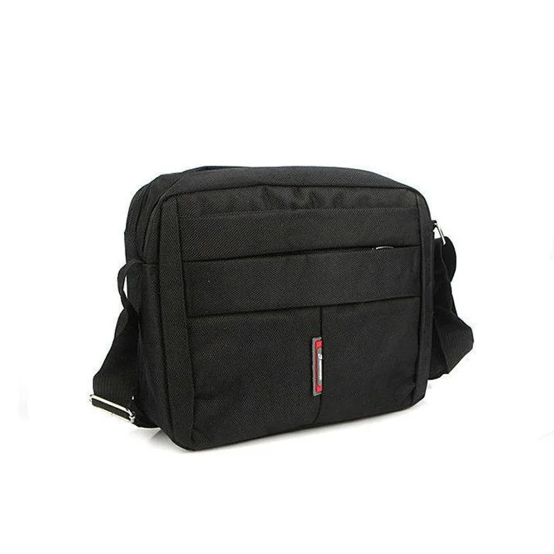 

2019 New Style Nylon Zipper Soft Surface Shoulder Bag Solid Color Korean-style Waterproof Verticle Square Dacron MEN'S Messenger