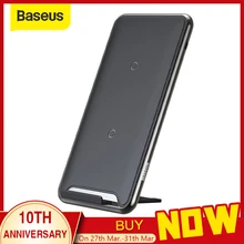 BASEUS 10W 3 Coils Wireless Charger สำหรับ iPhone X/XS MAX XR Samsung S9 หมายเหตุ 9 10 Xiaomi มัลติฟังก์ชั่น Qi Wireless CHARGING Pad(China)