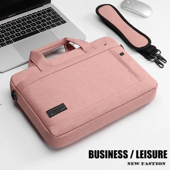 

Laptop bag Sleeve Case Protective Shoulder handBag Notebook Briefcases For 13 14 15.6 inch Macbook Air HP Lenovo Dell Top-Handle