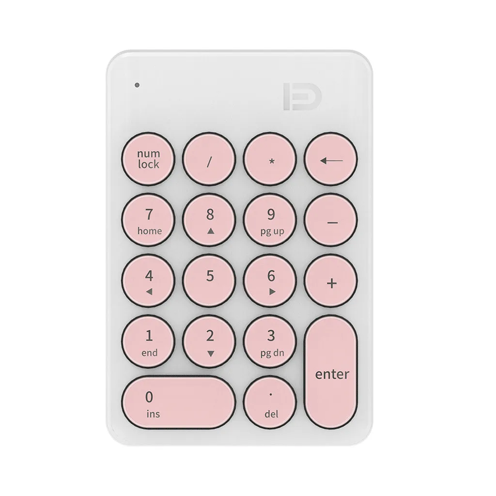 PK Gaming Keyboard USB 2,4 ГГц 18-ключ финансовых Бухгалтерия цифровая клавиатура ввода данных в Excel настольных ПК планшетный ПК Keyboard-L1203 - Цвет: PK