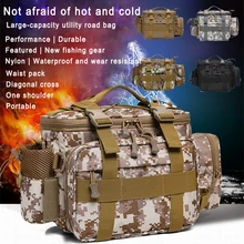 Сумка для рыболовной наживки большой емкости рыболовная удочка Сумка Многофункциональная Шестерня приманка катушка рыболовные снасти наружные Наплечные поясные сумки