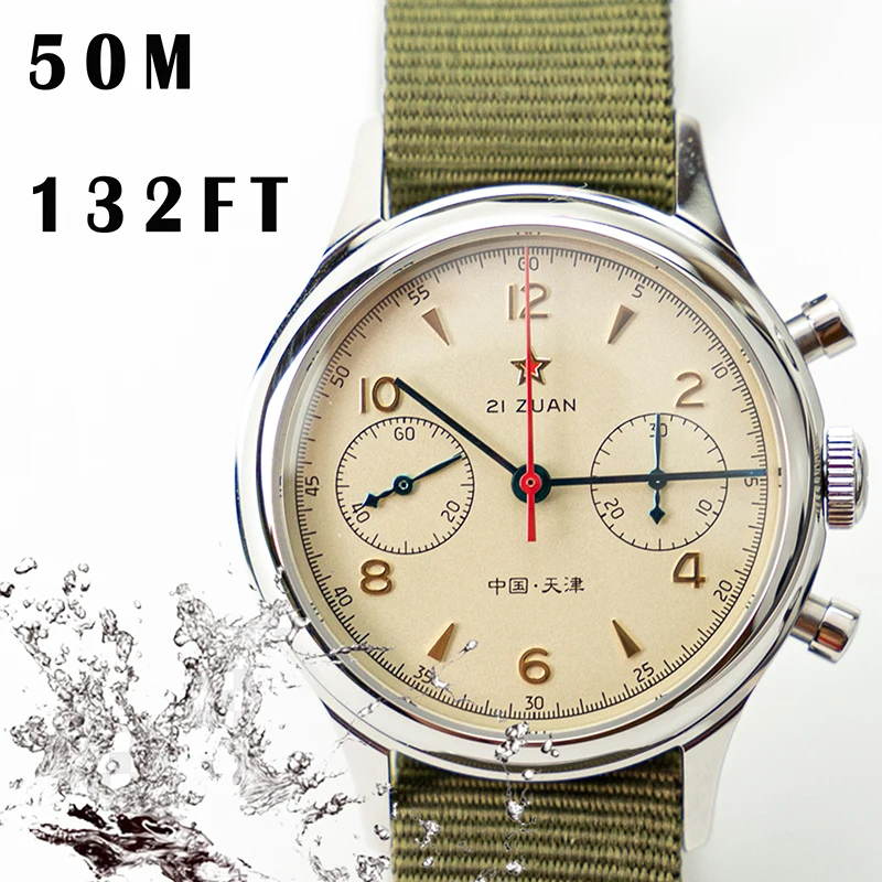 Relógio de Pulso Relógio Masculino Mecânico Reloj Hombre Cronógrafo 1963