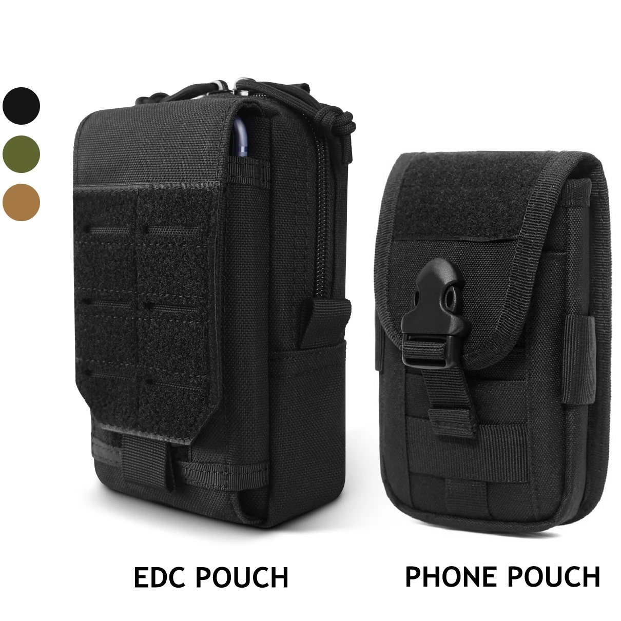 IronSeals Funda Táctica Molle Para Teléfono Inteligente, Bolsa Universal Para Cinturón De Teléfono, Bolsa De Transporte Con Trabillas Para Cinturón Para IPhone 15/14/13/12/11/X Sansung S24 Ultra/S24
