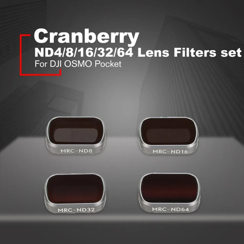 Cranberry ND/CPL/UV фильтры камера профессиональная оптическая линза Комплект для DJI OSMO Карманный Лен Gimbal стабилизатор аксессуар