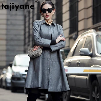

2020 Genuine Leather Jacket Women Sheepskin Coat Autumn Jacket Women Long Women Coats Fashion Slim Female Clothes AR20349WPY119