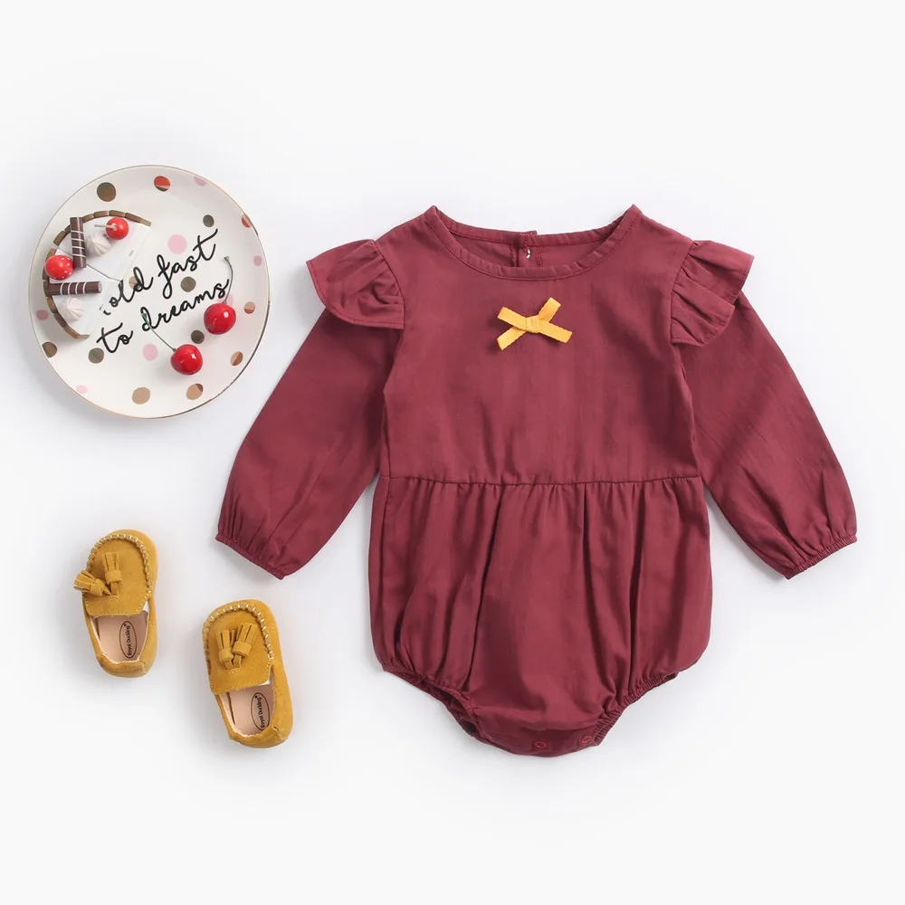 Baby Bodysuit baby clothes autumn and winter plaid 100% cotton male baby long-sleeved shirt jumpsuit baby romper newborn onesies