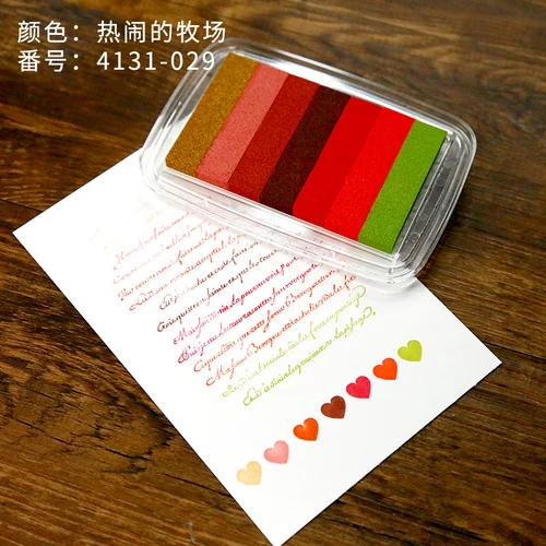 Япония KODOMO NO KAO красочная постепенная печать на стол вспышка перламутровая печать на стол зажим для счета цветная печать на стол - Цвет: 4131-029