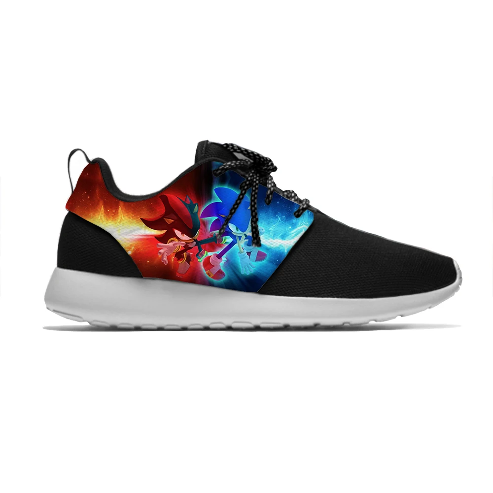 Sonic5 Sonic the hedgehog Hot Funny Cartoon Kids Breathable Sport Running Shoes Cool Casual 3D Printing Sneakers Boys Girls Children - Цвет: Sonic5