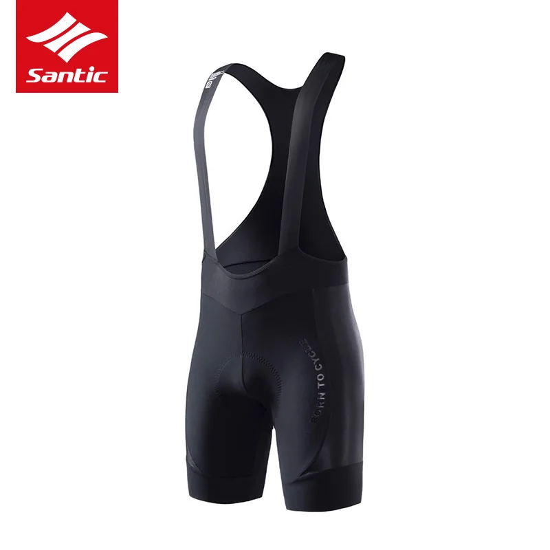 

Santic Cycling Bib Shorts Men Pro Bike Shorts MTB Road Bicycle Sport Breathable Fabric Italian Double Density Padded Clothing