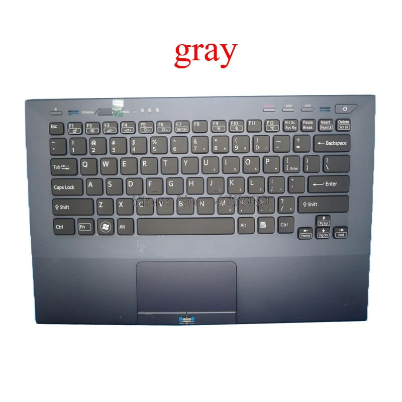 Подставка для ноутбука английская американская клавиатура для SONY для VAIO VPC-SA серии VPCSA с подсветкой и тачпадом черный серебристый золотой серый розовый фиолетовый