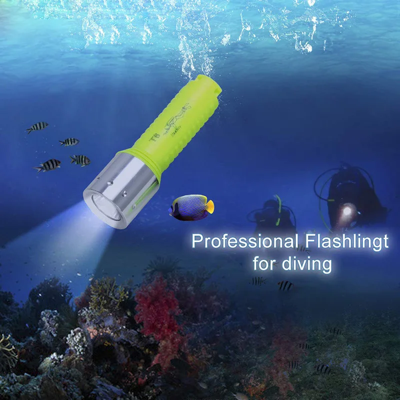 T20 фонарик для дайвинга светодиодный супер подводный 3000лм водонепроницаемый фонарь Профессиональный Подводный фонарь для Дайвинг Плавание под водой Спорт