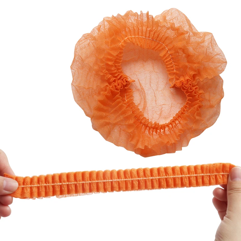 orange 100 шт./лот, одноразовая шапочка для душа s, для салона, для дома, для душа, для купания, эластичная шапочка, для наращивания ресниц, инструмент для макияжа - Цвет: orange