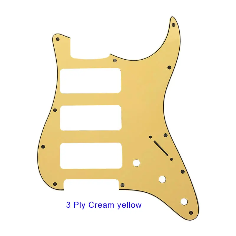 Pleroo гитарные части для США 11 монтажное винтовое отверстие Стандартный ST 3-P90 Strat HHH хамбакер гитара накладка