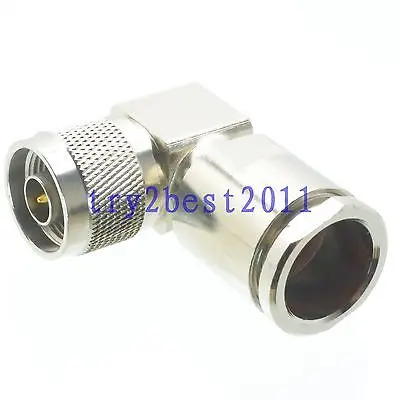

DHL/EMS 10 Sets 1pce Connector N plug pin clamp LMR600 COAXIAL Right angle -C1