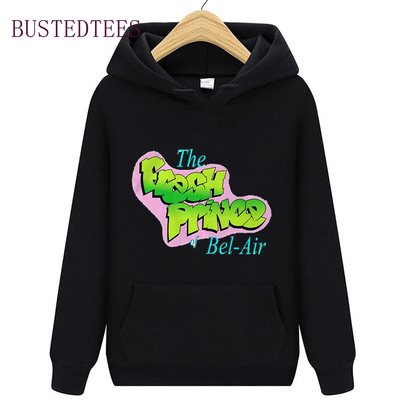 Sudadera con capucha del príncipe de Bel Air para hombre, ropa de invierno de estilo Harajuku, Kpop, estética superior, Vintage, de gran tamaño