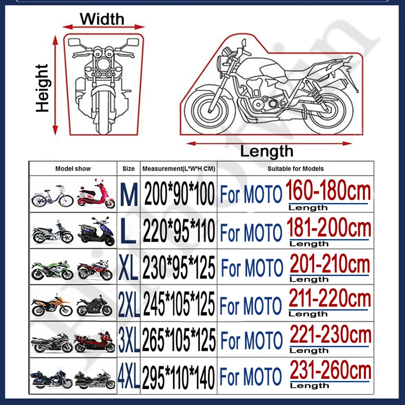 300D Waterproof Motorcycle Cover 5