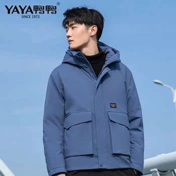 

YAYA Men Winter Jacket Thick and Warm Down Jacket High Quality Male Clothing Hooded Down Jacket