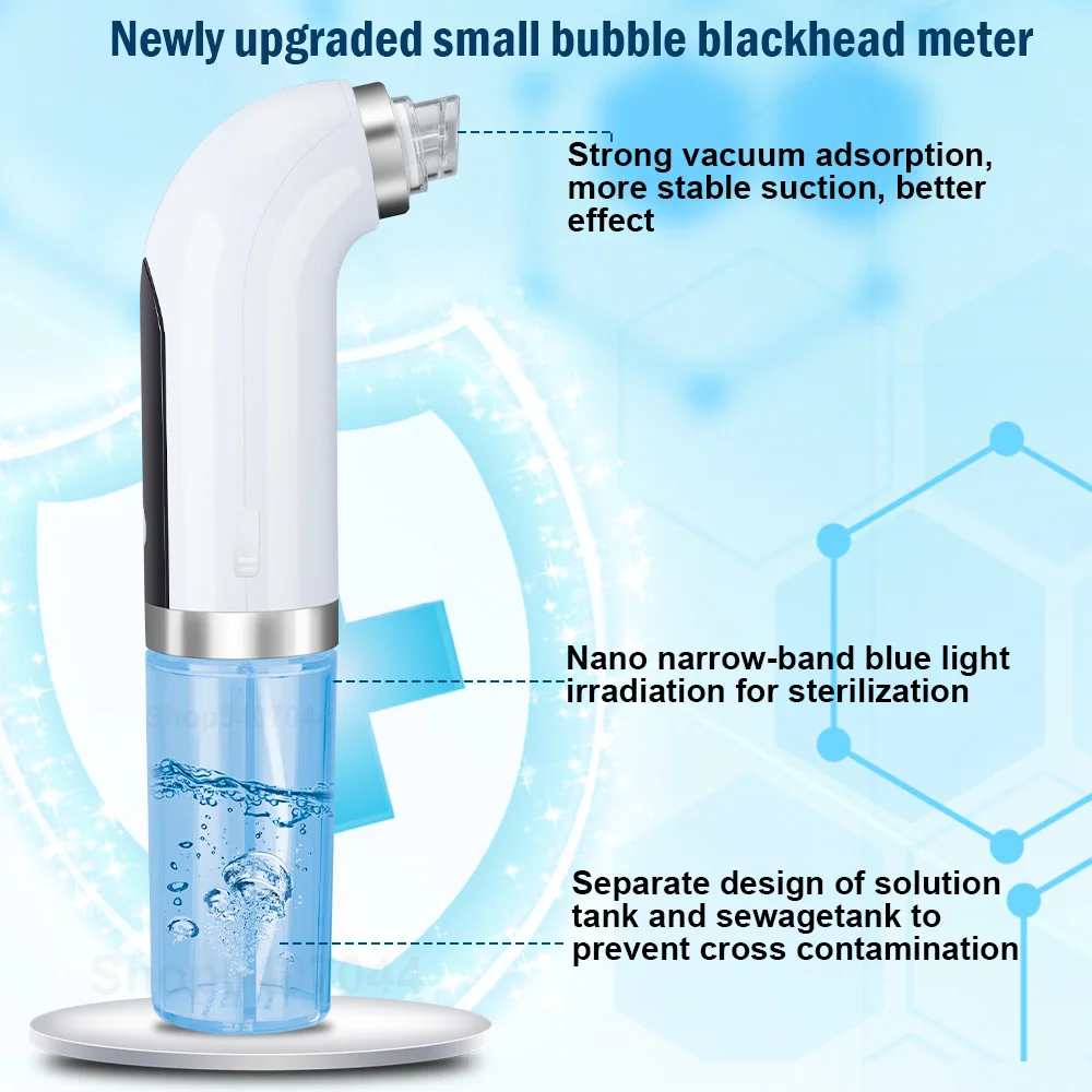 Micro Bubble Blackhead Remover Electric Pore Cleaner Vacuum For Acne