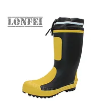 Защитные Водонепроницаемые Нескользящие рабочие ботинки со стальным носком для мужчин; резиновые ботинки с защитой от холода