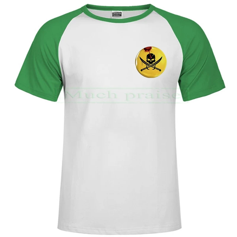 2020One piece Watchmen футболка Летняя белая футболка Графический camiseta masculina забавная уличная футболка мандалориан - Цвет: Raglan green 212