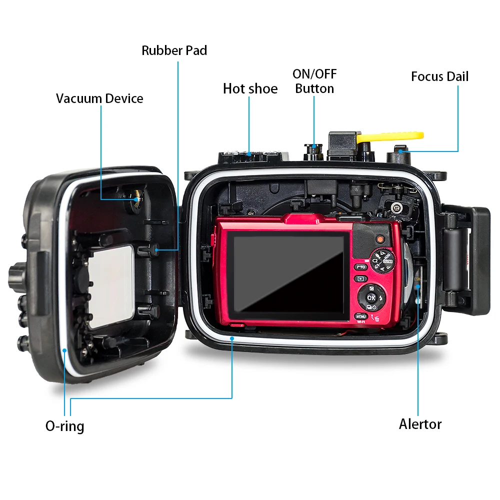 For Olympus TG4 Camera Underwater Housing Case Waterproof Diving Bag Shooting PC Equipment water resistance box (7)