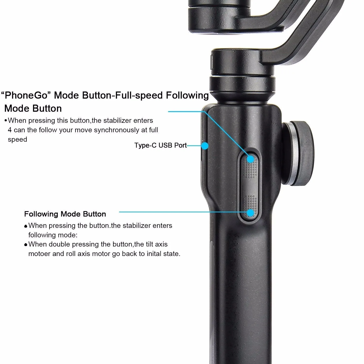 Zhiyun Smooth 4 stabilisateur de cardan 3 axes portatif pour Smartphone-9