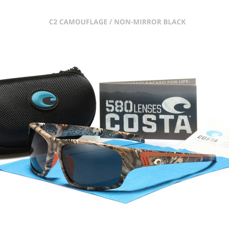 9022 Costa Mirrored Lens Men Brand Design Driving Fishing Sun Glasses