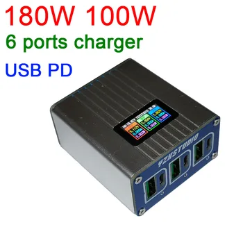 

Digital LCD display DC 12V 24V 5525 PD TO Type-C USB PD Desktop fast charging QC CAR charger support QC 2.0 Q3.0 Huawei Apple