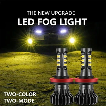 

2PCS H11 H8 H9 Car LED Front Fog Light Bulbs Auto Led Driving Lamps For Toyota CHR C-HR 2017 2018 Accessories