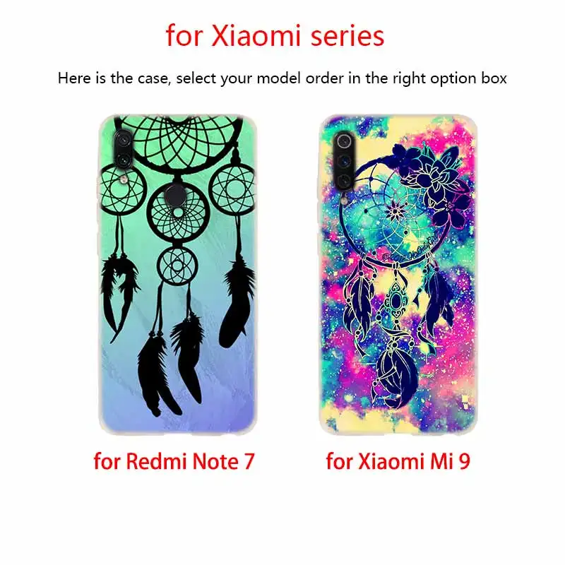Мягкий силиконовый чехол из ТПУ для Xiaomi Mi 10 8 A2 A3 CC9 Lite 9 A1 Note 10Pro Max3 Ловец снов