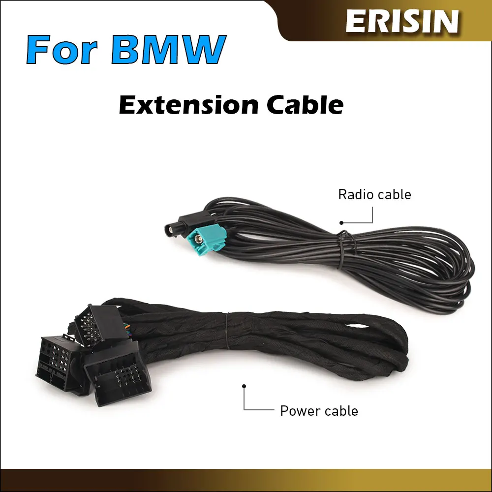 Erisin BM6M Universal Extension Power Lead Cable 6 Meters Extra lead For BMW 3er E46/5er E39/7er E38/X5 E53 Car Radio Units | Автомобили и