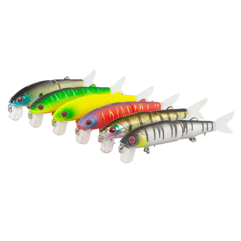 

Lure 2 Section Mino Soft Tail Hard Bait 11 Cm 15g Double Blood Slots Hook Cross Border New Style Laser Mino Topmouth Culter