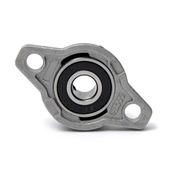 

2pc/Set KFL000 Pillow Block Bearing Pillow Block Bearing 10mm Bore Diameter Flange Bearings Zinc Alloy Machine Parts