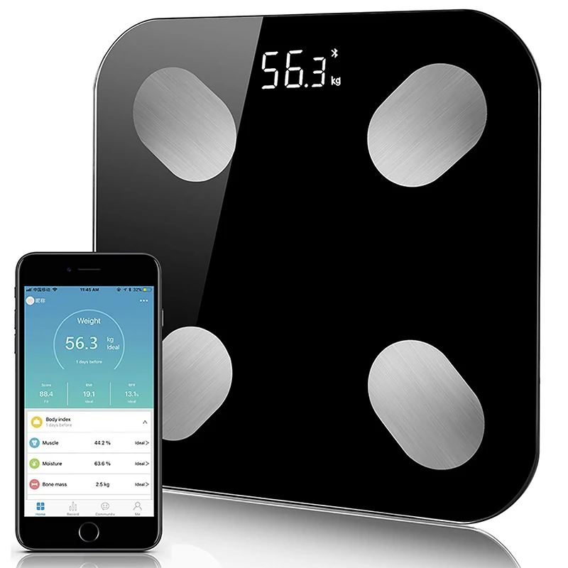 Интеллектуальный электронный светодиодный весы, цифровые весы, Bluetooth ссылка приложение для Android IOS