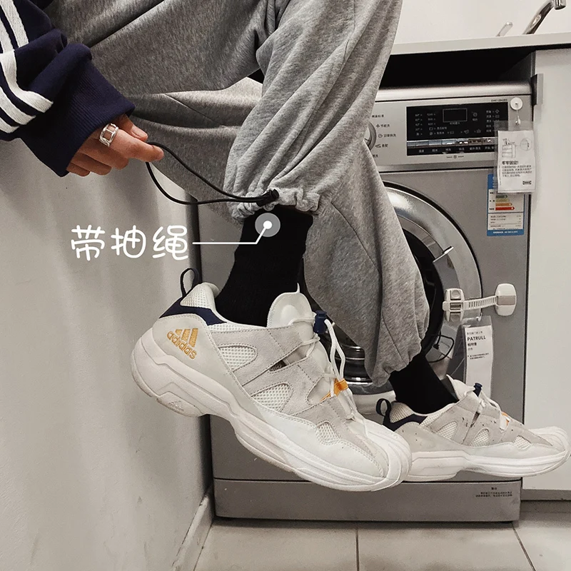 Sweatpants Men s Fashion Solid Color Cotton Casual Joggers Pants Men Streetwear Loose Track Pants Hip 5