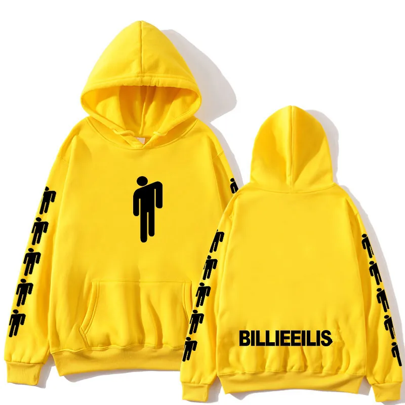 Billie Eilis Fashion Printed Hoodies Women/Men Long Sleeve Hooded Sweatshirts 2020 Hot Sale Casual Trendy Streetwear Hoodies
