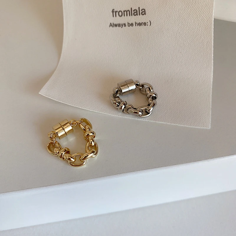 Модные металлические магнитные серьги-клипсы gselling, женские цепи, звеньевые серьги-каффы в стиле панк, Винтажные Ювелирные изделия без проколов