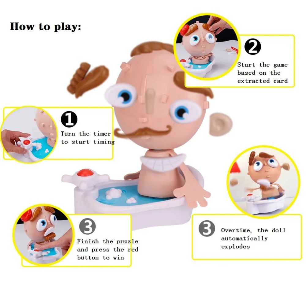  Funny Toys Puzzle Toy Piece Together A Face Interaction Party Game Laughting Speed Game For Kids Puzzles For Children (3)