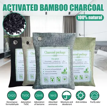 

Bamboo Charcoal Bag for Car Closet Bathroom Activated Carbon Package for Removing Odor and Formaldehyde Air Freshener Home Use