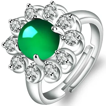 

Green Cat's Eye Stone Women's Ring Anniversary Opening Adjustable Commitment to Giving Mother or Grandmother Jewelry Lady Ring