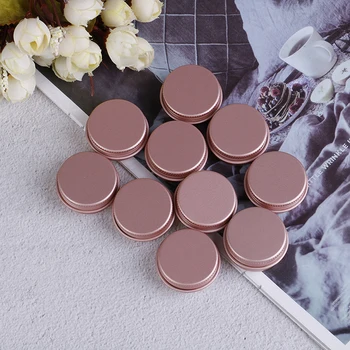 

10ps Empty Aluminum Pot Jars Cosmetic Containers With Lid Eye cream Aluminum box