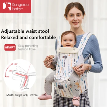 

Kangaroo baby Ergonomic Baby Carrier Infant Hipseat carrier Kangaroo Sling Front Facing backpacks multifunctional Waist Stool