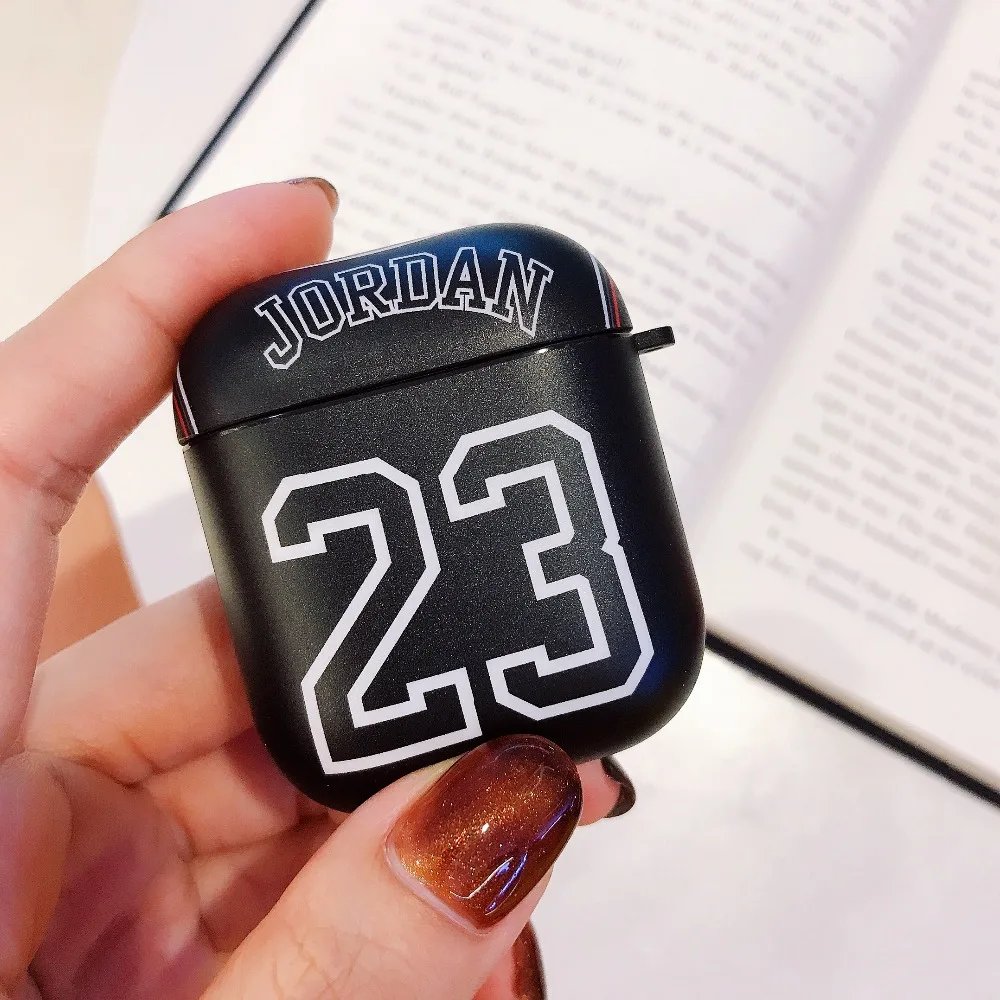 Силиконовый Bluetooth чехол для наушников Chicago Bull 23 Jordan для Apple Airpods чехол беспроводной набор наушников чехол для мальчика